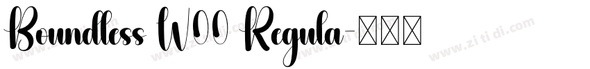 Boundless W00 Regula字体转换